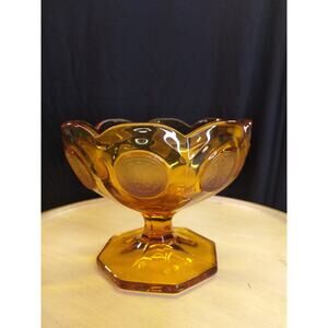 Fostoria Amber Coin Glass
